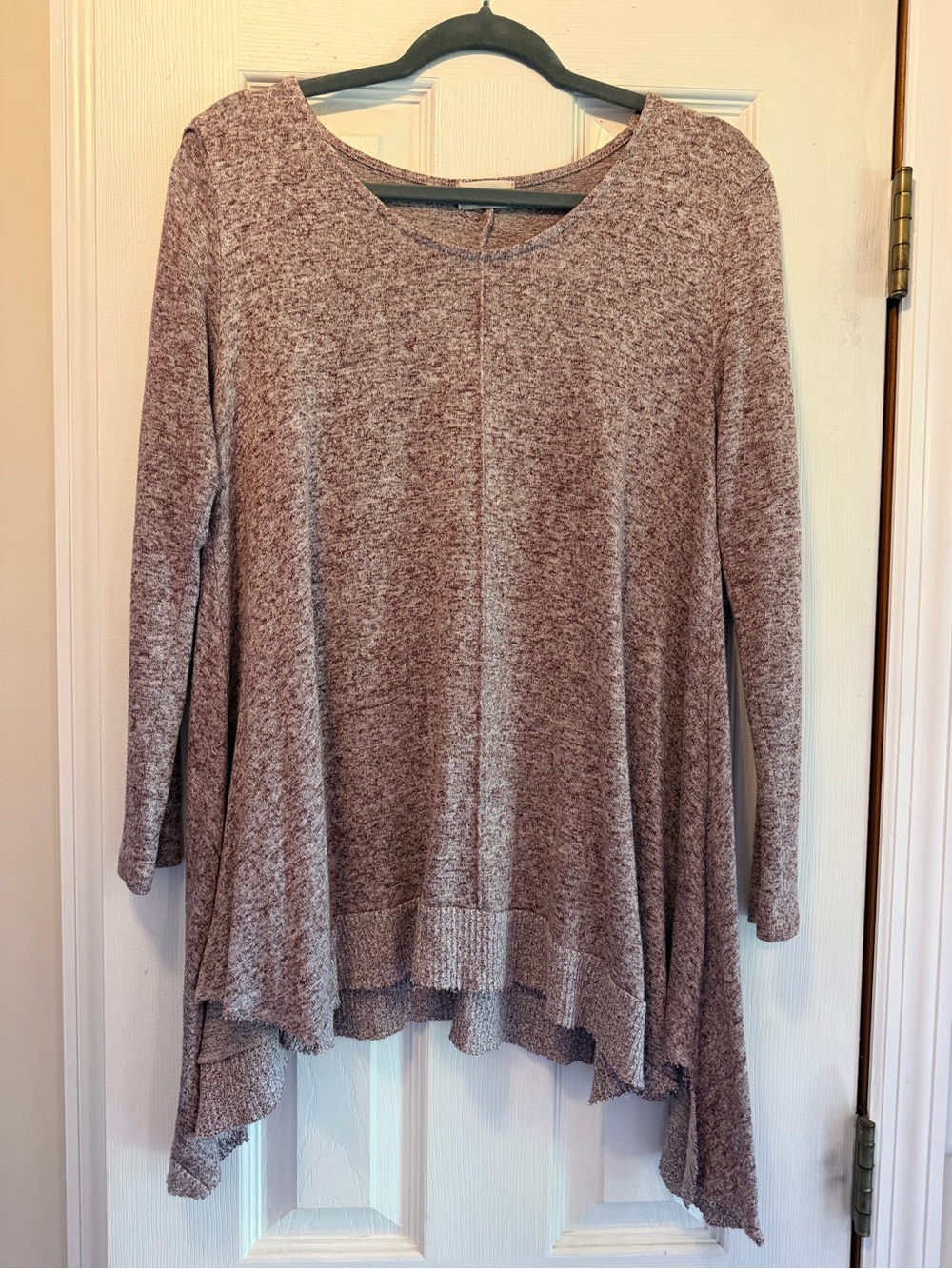 Altar'd State Heather Mauve Long Sleeve Swing Tunic